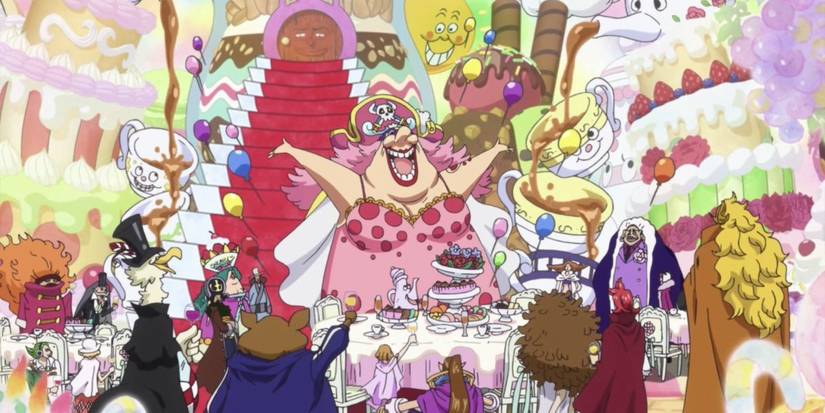 Big Mom organise un goûter dans l'anime One Piece