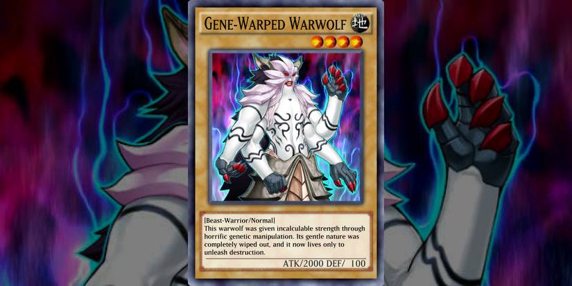 warped yugioh cards Gene Warwolf Ultimate Rare Attack Yu-Gi-Oh : STON-EN001 Unlimited Ed
