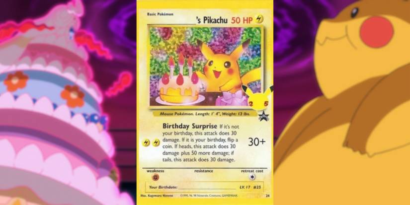 pokemon illustrator card pikachu 24 Birthday Pikachu main image 1