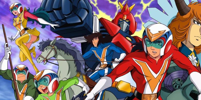The actors of Voltes V pose together.
