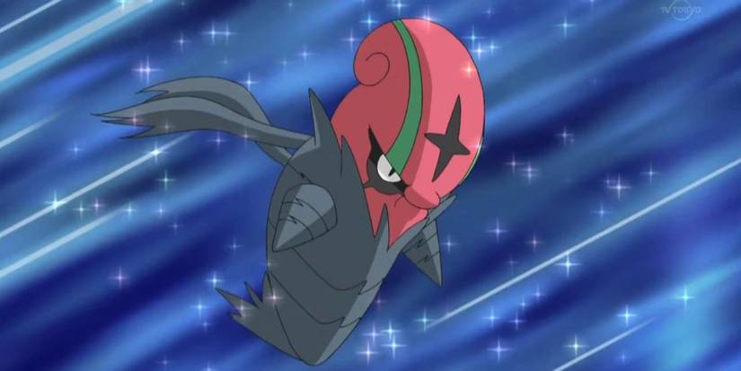 Accelgor ready for battle in the Pokemon anime