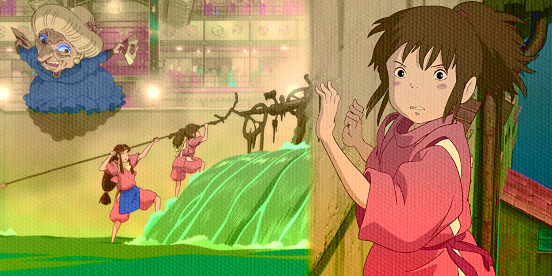 その他 Chihiro In Spirited Away (2001), Chihiro is still wearing the purple