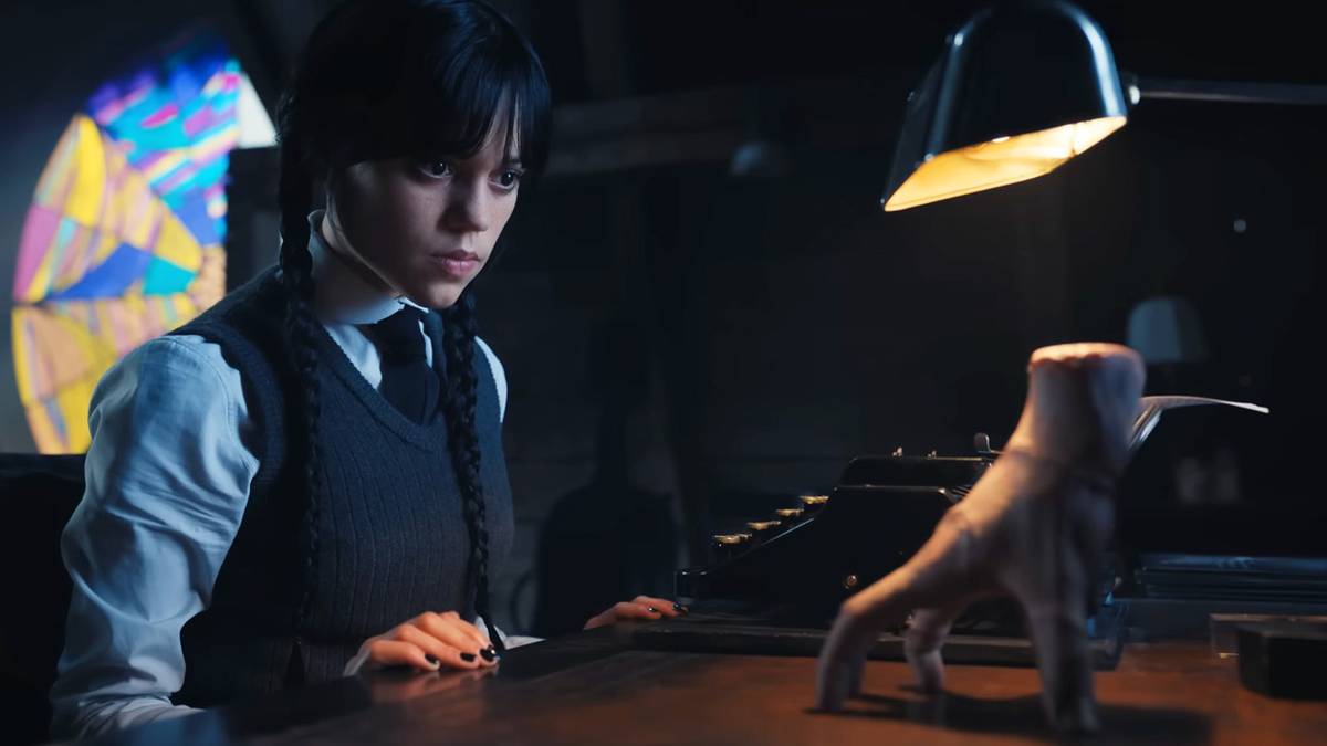 Wednesday BTS Photos Reveal How Thing Crawled Its Way to the Screen