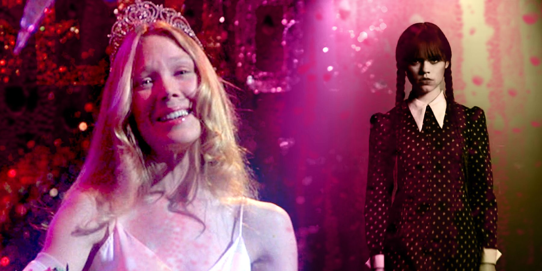 Wednesday Hilariously Parodies Carrie's Pig Blood Scene