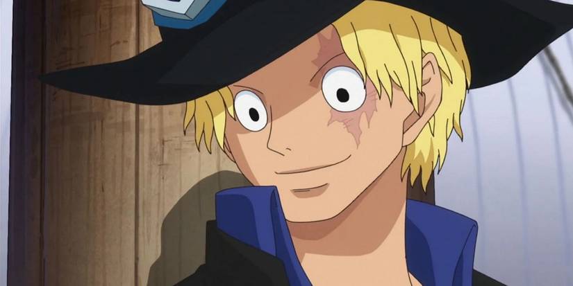 Sabo has a smile on his face in One Piece.