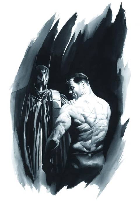 Batman Rash Hard-Hitting Catwoman Cover Homages Alex Ross' Iconic Scarred Batman