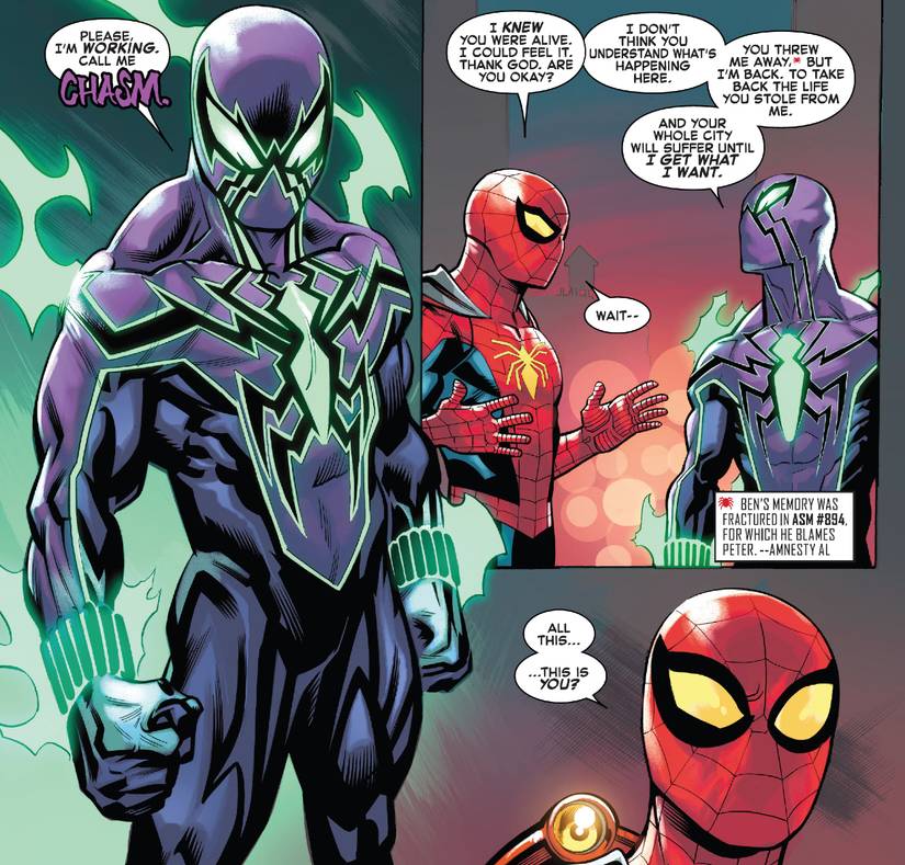 Ben Reilly and Venom Attack New York in Marvel's Amazing Spider-Man #15