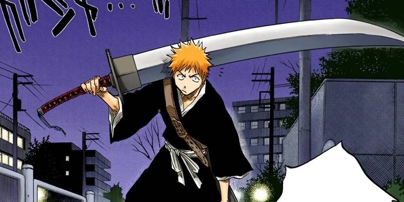Bleach's Ichigo Kurosaki with his original, nameless zanpakuto