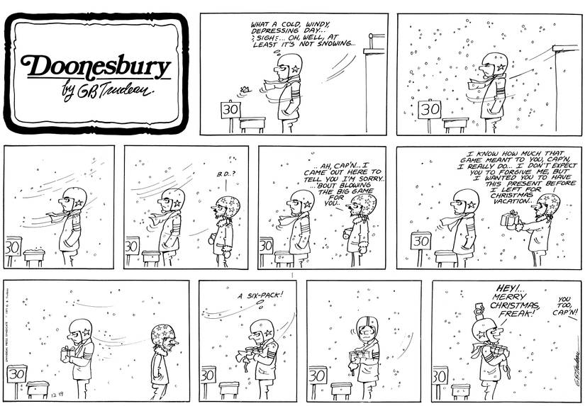 Doonesbury Has Been A Correspondent on the War on Christmas for 50 Years