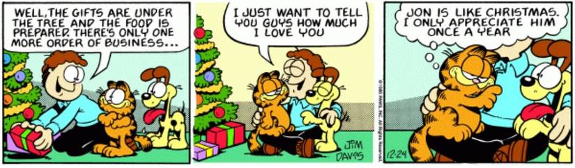Christmas is so Wonderful That It Even Makes Garfield Sentimental