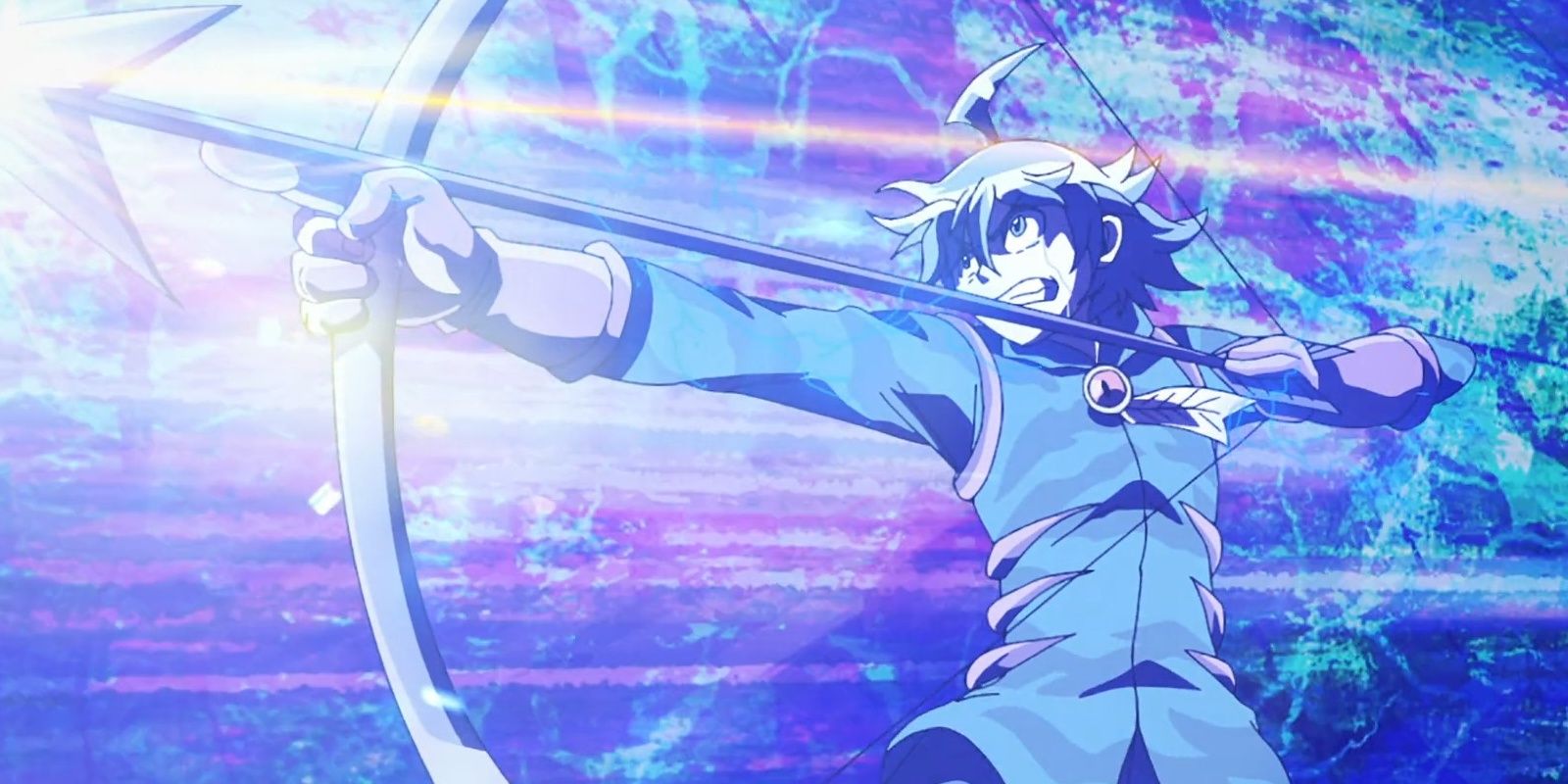 Iruma about to shoot his bow