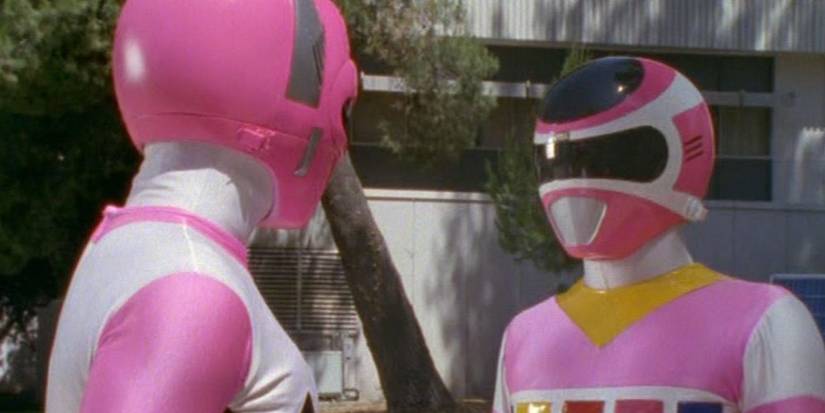 Kendrix and Cassie Pink Lost Galaxy And Pink In Space Power Rangers