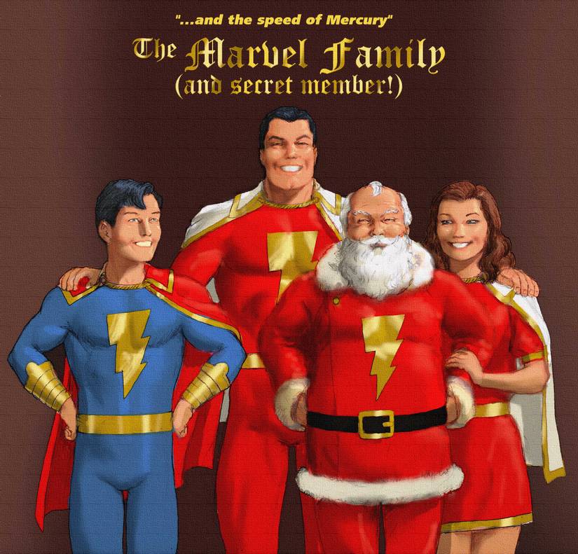 Line it is Drawn: Superhero Christmas Cards