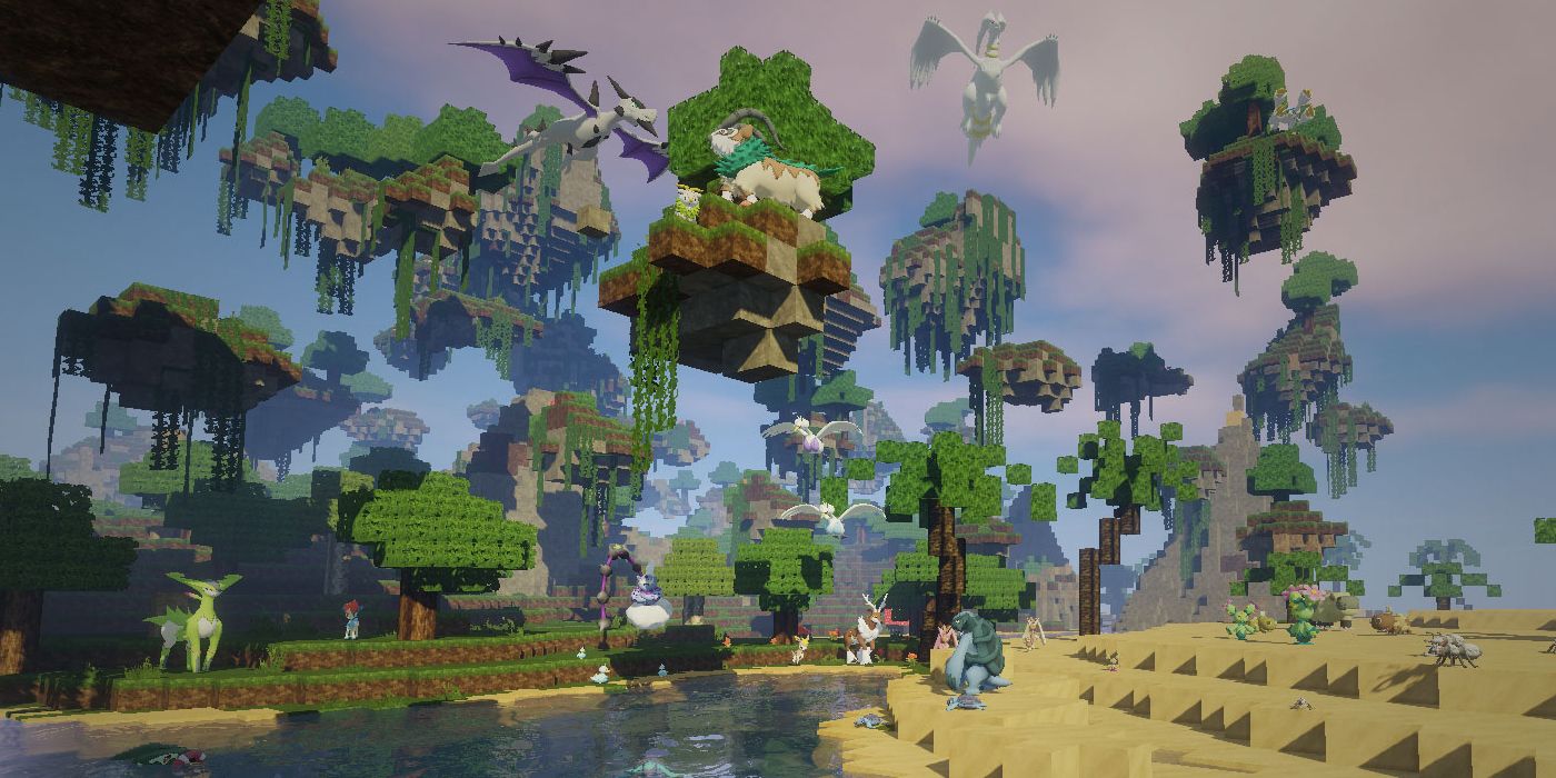 A Minecraft Mod Made Open-World Pokémon Before Scarlet & Violet