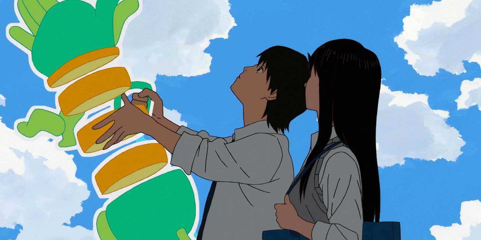 Nagara experiments with his powers alongside Mizuho in Sonny Boy.