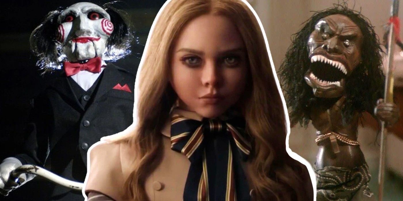 Billy from Saw, M3gan, and the evil doll from Trilogy of Terror