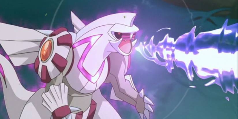 Palkia is bending space in the Pokémon anime.