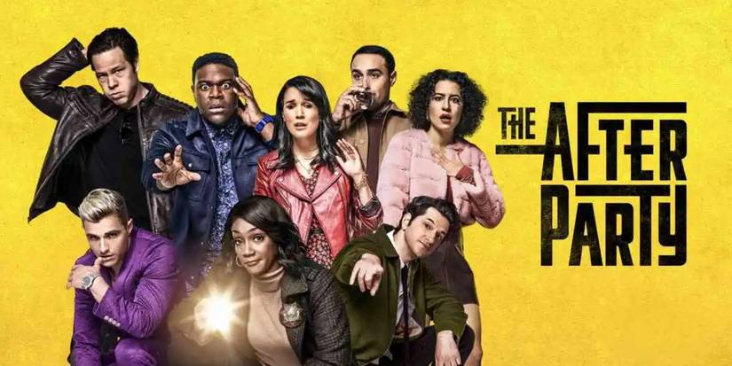 The main cast of the first season of The Afterparty.