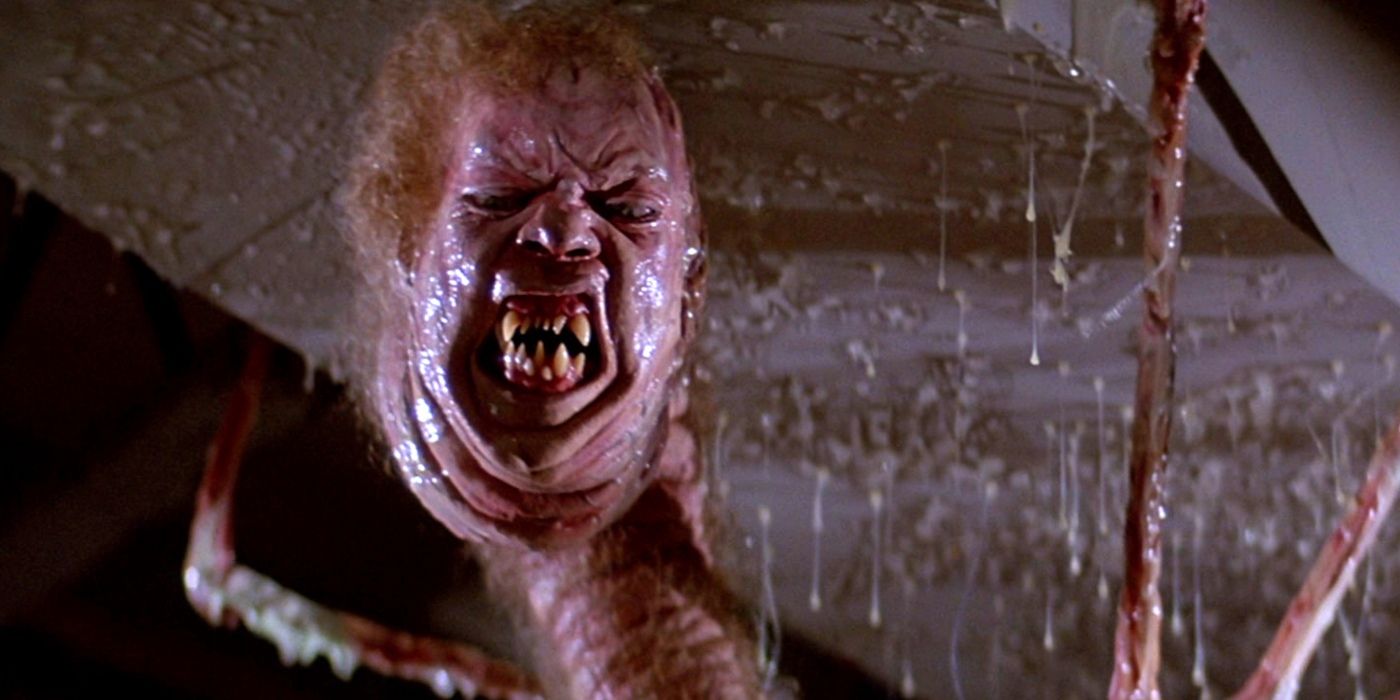The Thing monster reveals itself in John Carpenter's The Thing
