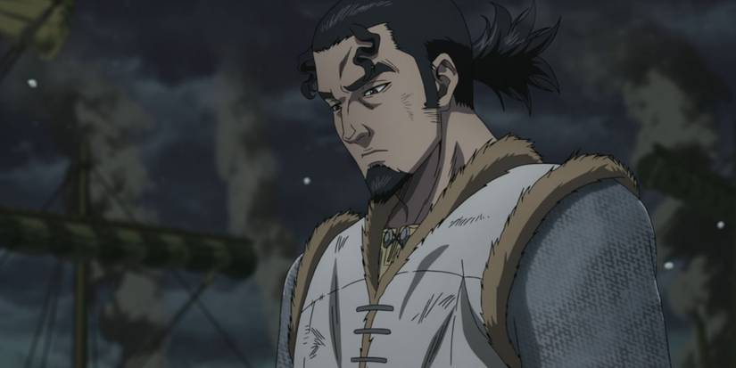 Thors Snorresson a l'air solennel dans Vinland Saga.