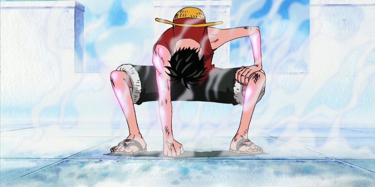 One Piece: Monkey D. Luffy prepares to use Gear 2 