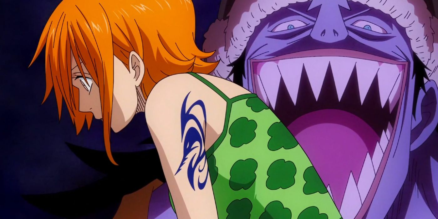 The first main character in One Piece we see on screen is Nami