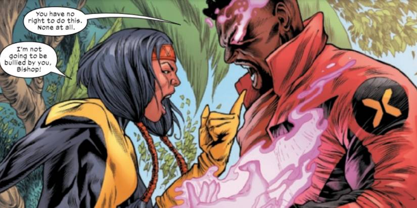 X-Men Bishop and Moonstar Fight