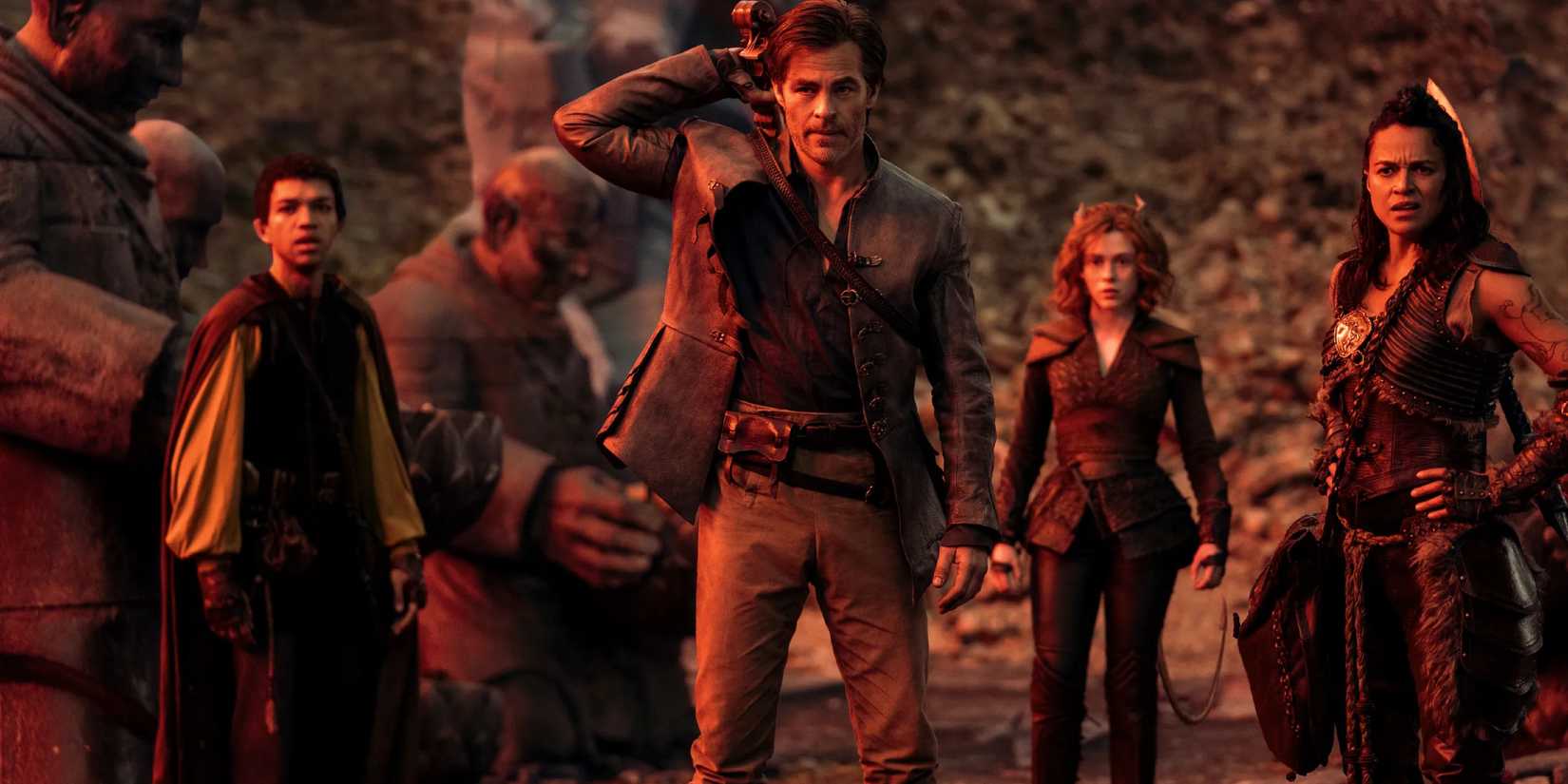 Cast of Dungeons & Dragons: Honor Among Thieves including Chris Pine