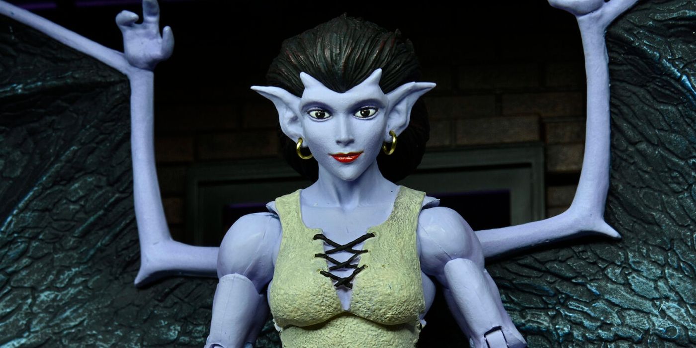 NECA Gargoyles Ultimate Angela Actionfigur – 7 Zoll Mit Ei, Baby Angela & Austauschbaren Händen – Offiziell Lizenziert