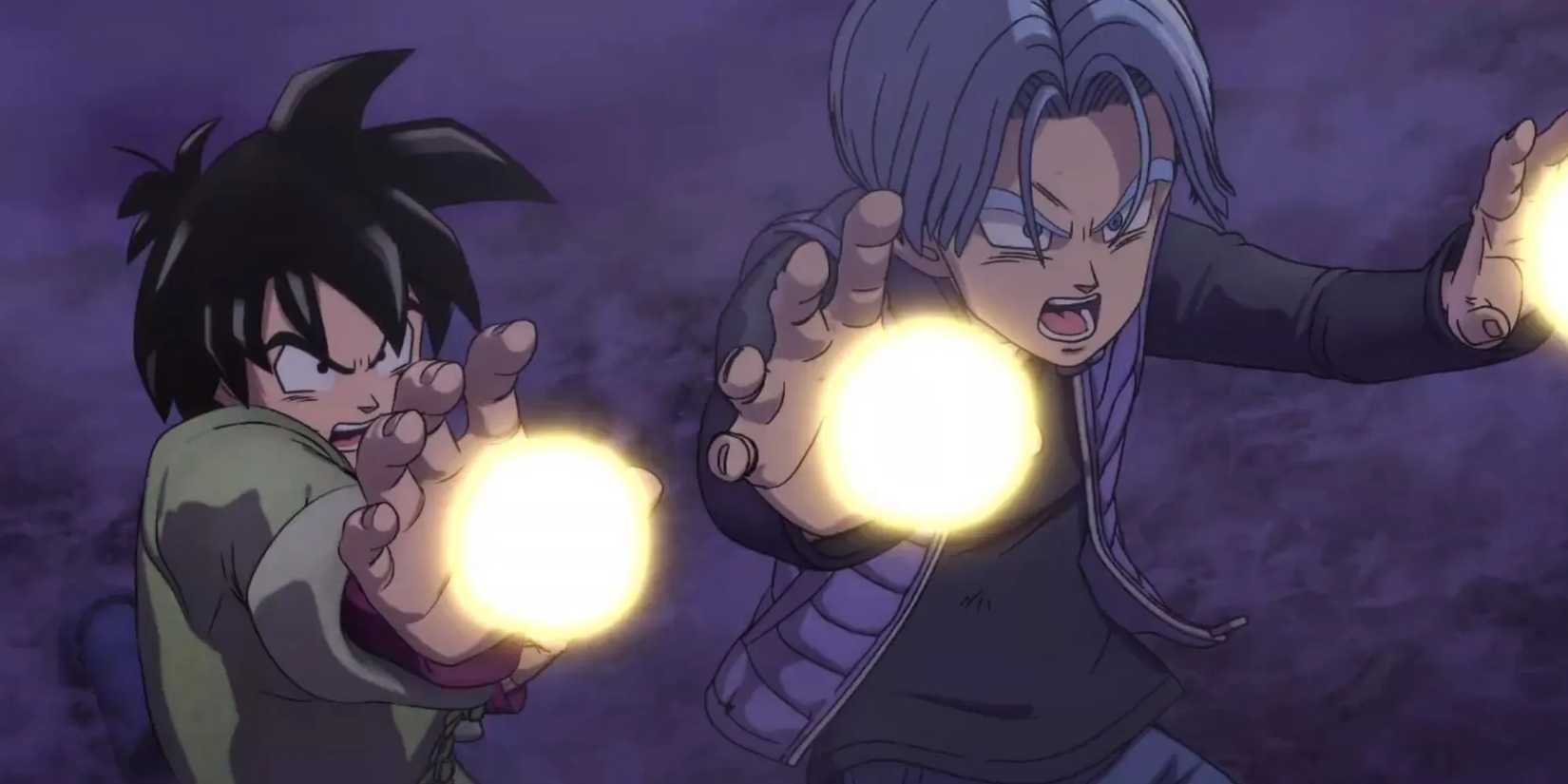 Goten and Trunks fight Cell Max in Dragon Ball Super: Super Hero.