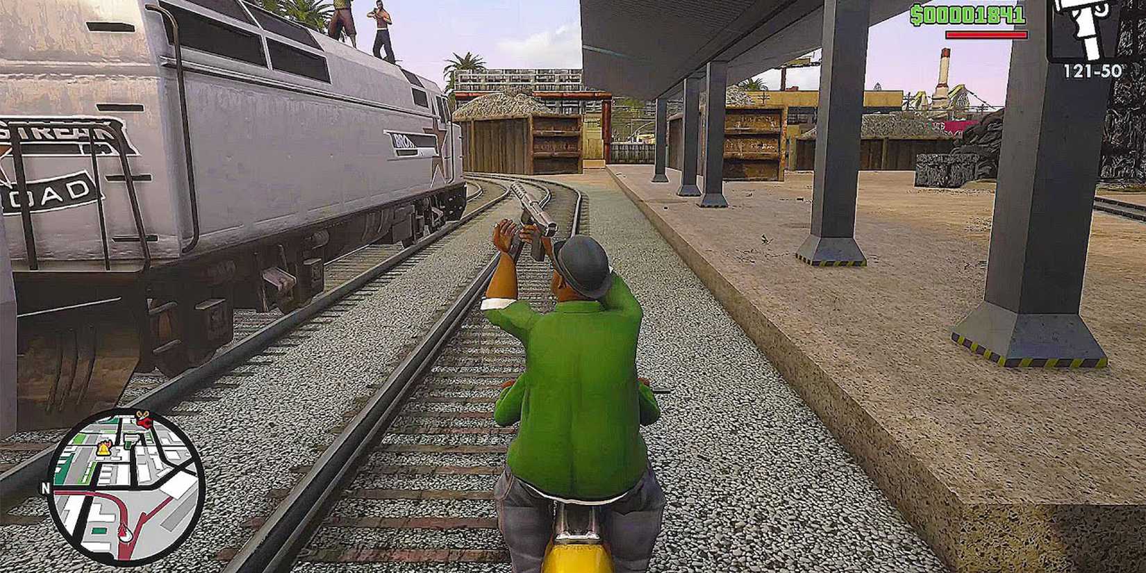 CJ and Big Smoke take down Vagos gang members.