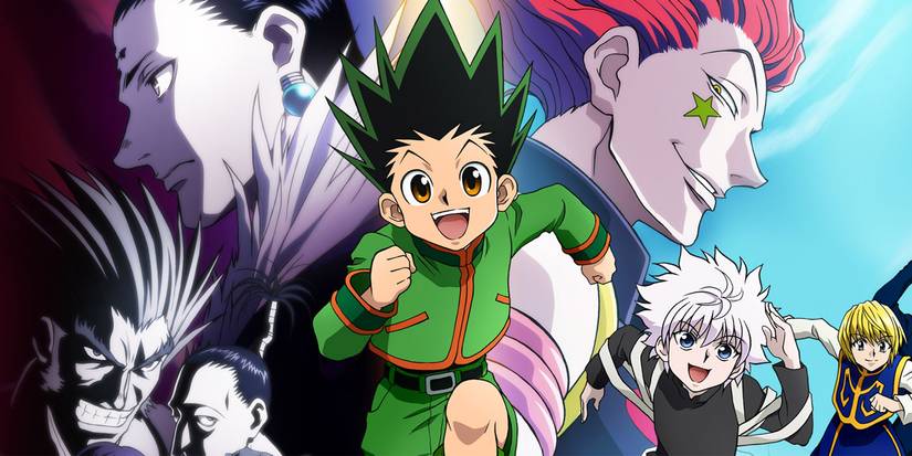 Gon Freecs from the Hunter x Hunter anime with main characters