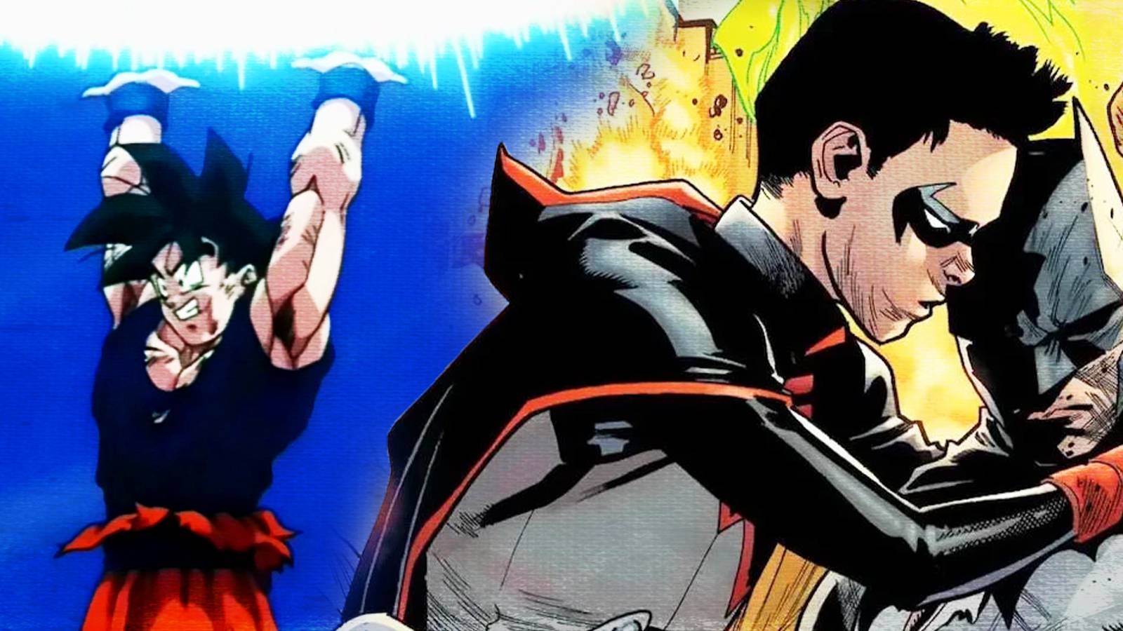 Batman Dbz Robin Used Goku's Dragon Ball Z Spirit Bomb to Save Batman