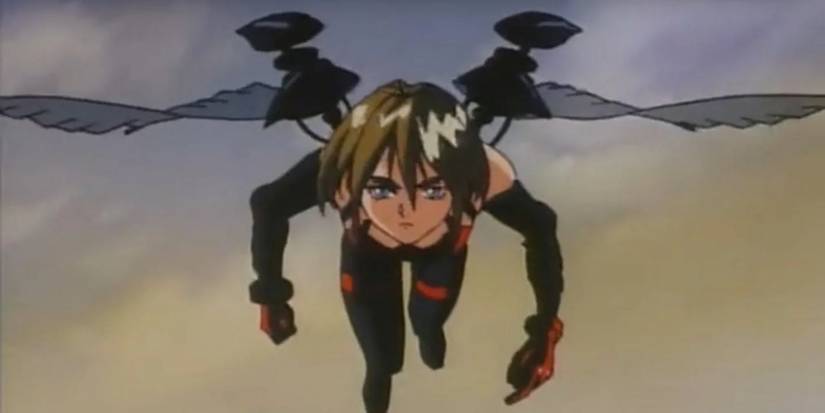 Armitage flying in the Armitage III OVA.