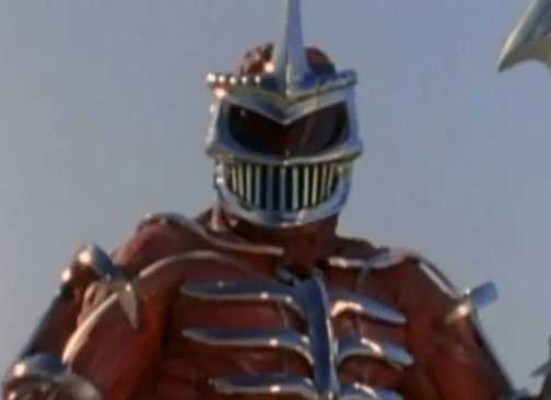 Lord Zedd appears outside on Mighty Morphin Power Rangers.