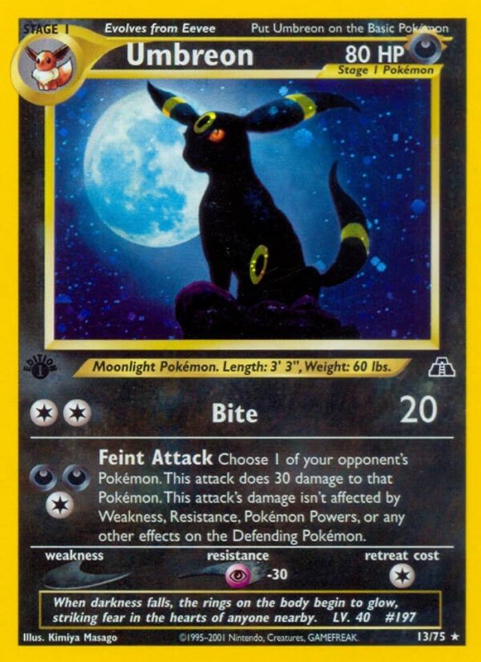 The 10 Rarest Umbreon Pok mon Cards Ranked The 10 Rarest Umbreon Pok mon Cards Ranked