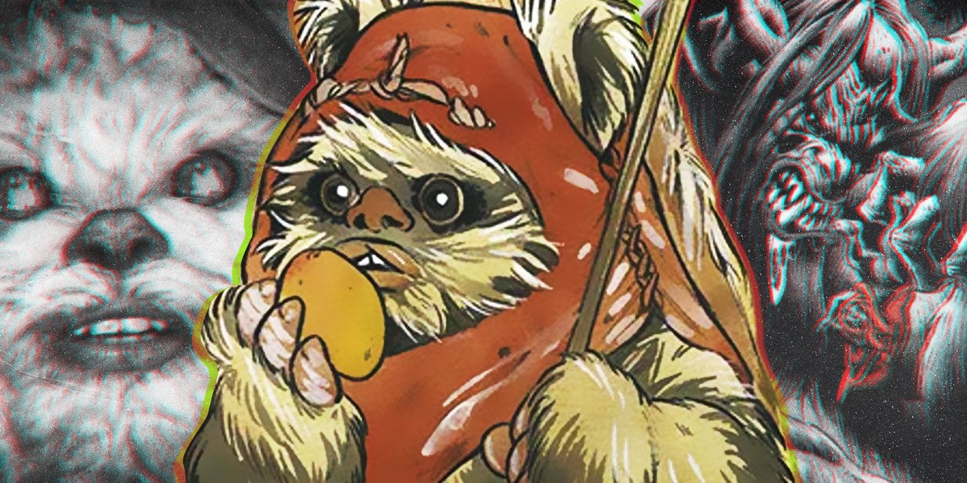 Star Wars' Ewoks Got the Black, White, and Blood Treatment