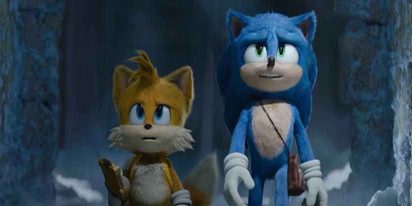 Tails and Sonic explore a Siberian ruin in Sonic the Hedgehog 2.