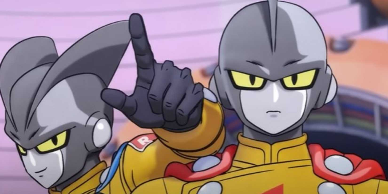 Gamma 1 and 2 stand together from Dragon Ball Super: Super Hero.