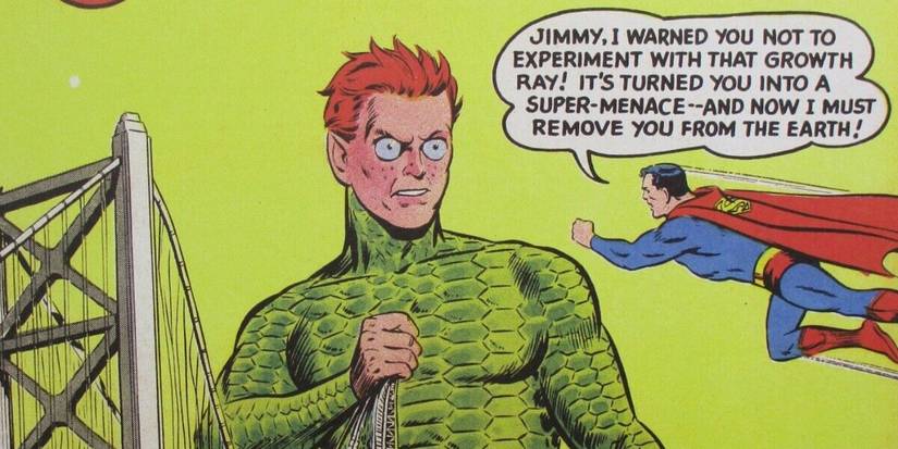 Jimmy Turtle Superman Called Back to Jimmy Olsen's Giant Turtle Man