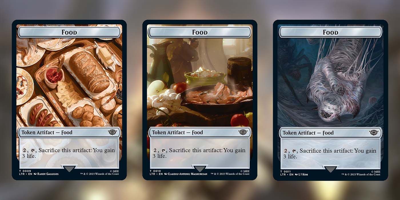 MTG LotR Tales of Middle-earth Food Tokens