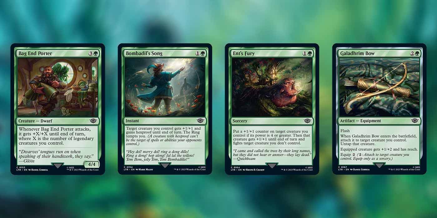 MTG Tales of Middle-earth Green cards 1