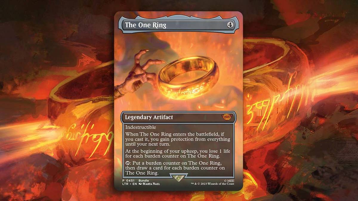 MTG's LotR One Ring Card Is Selling For Over $100 MTG's LotR One Ring Card Is Selling For Over $100