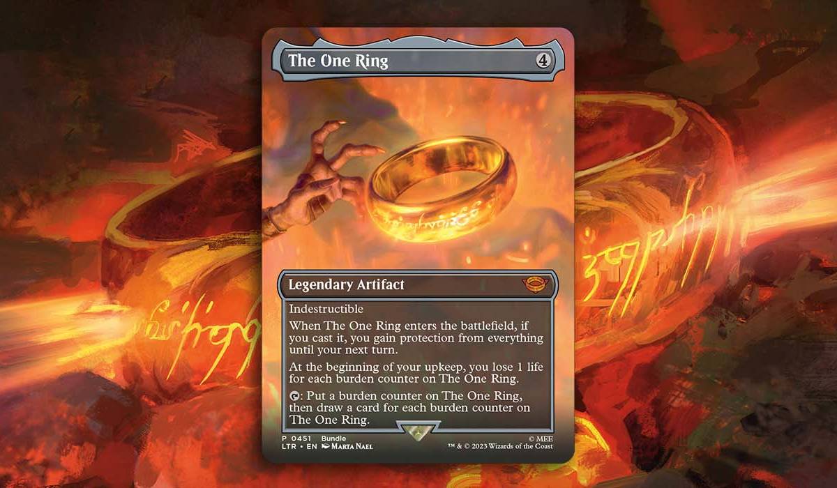 MTG's LotR One Ring Card Is Selling For Over $100 MTG's LotR One Ring Card Is Selling For Over $100