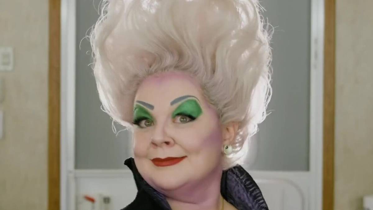 Melissa McCarthy prepares to play the role of Ursula 