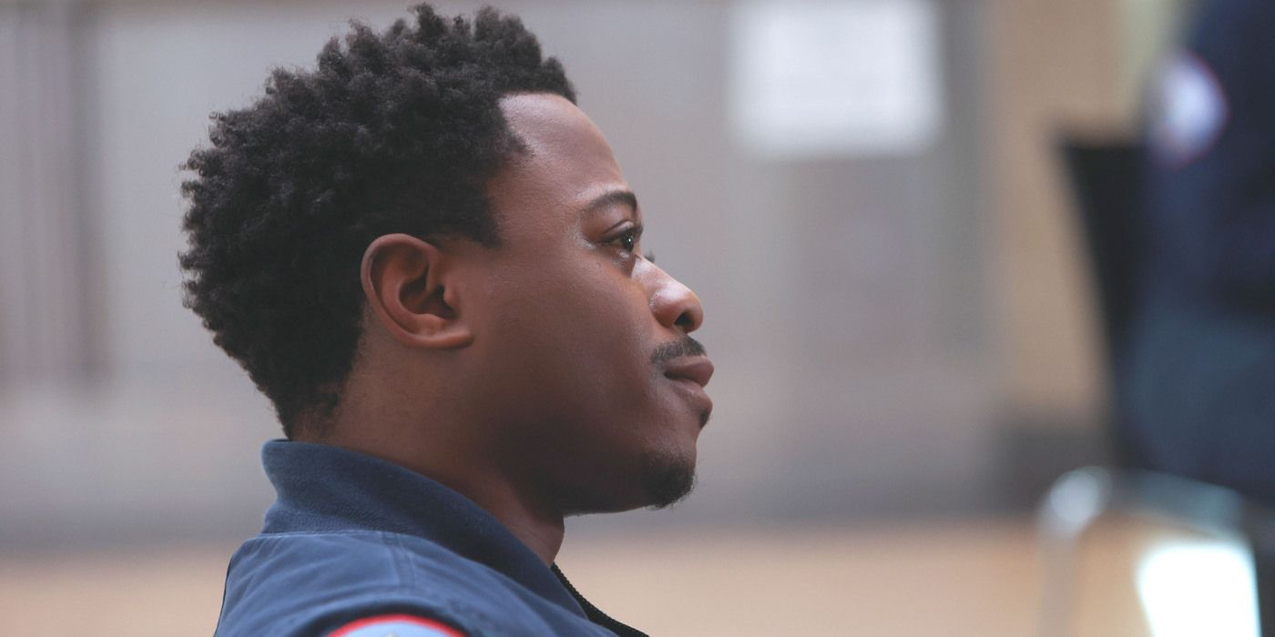 Chicago Fire's Daniel Ritter, played by Daniel Kyri, smiles in profile