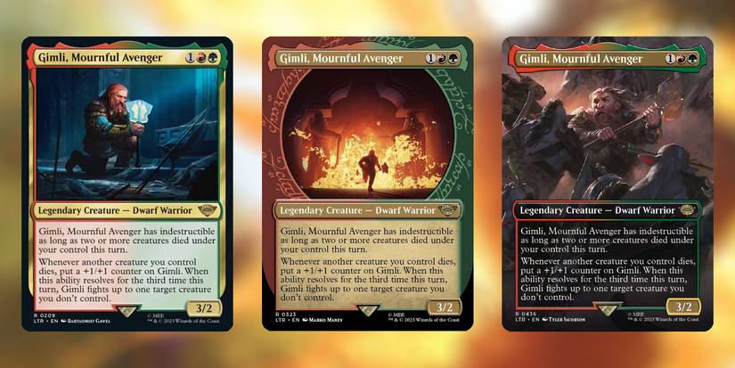 gimli mtg card Magic The Gathering - The Lord of the Rings main image 0