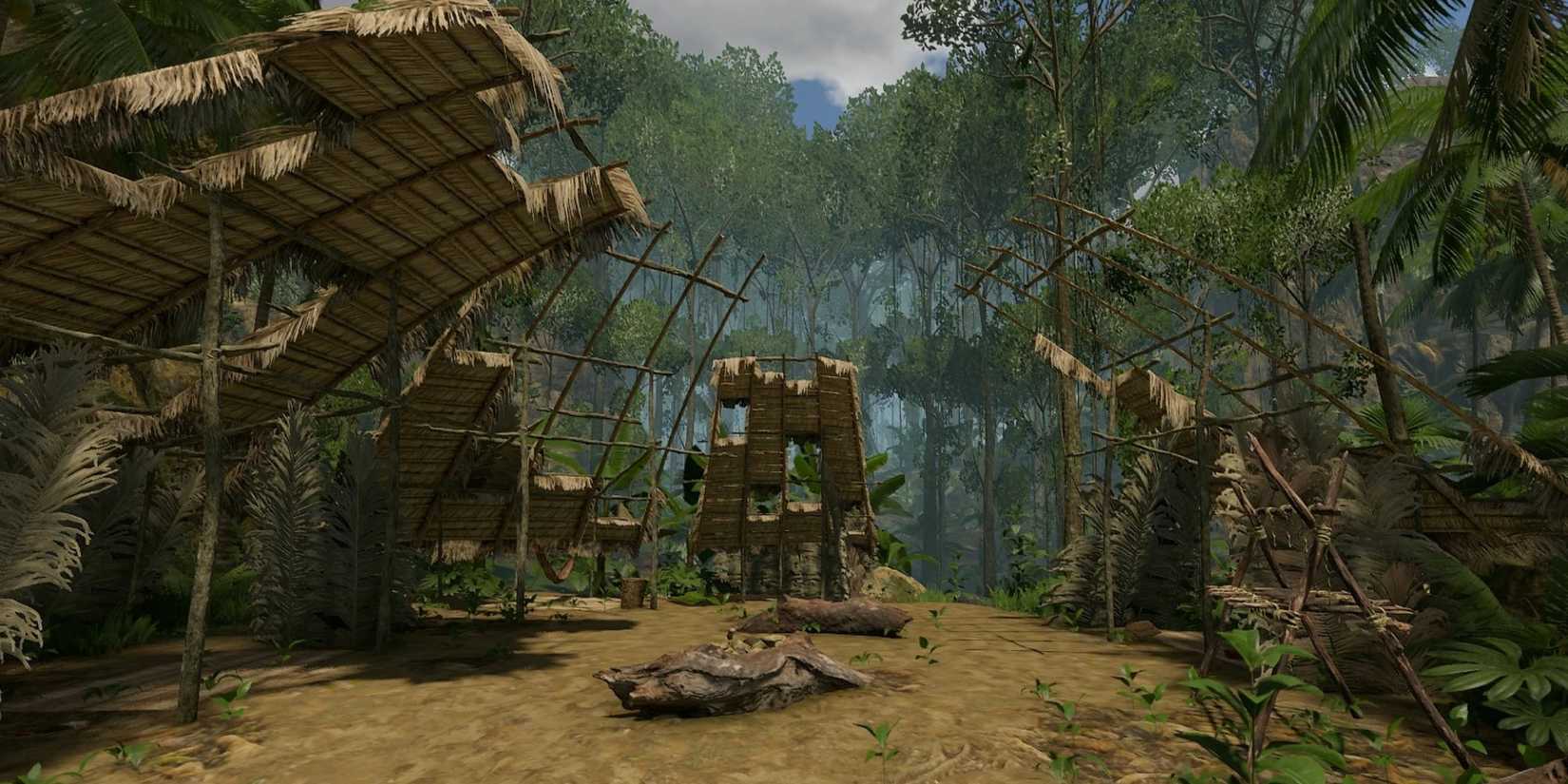 A clip of one of the camps belonging to the tribes in Green Hell.