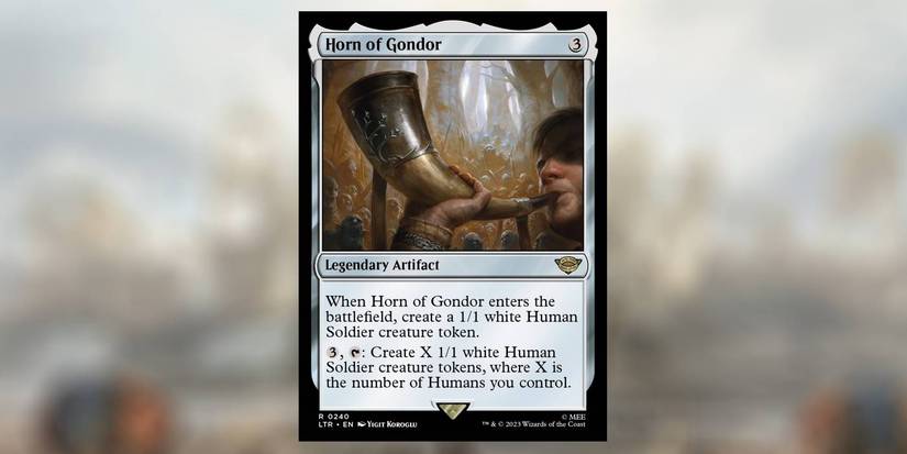 LotR's Horn of Gondor Is Perfect for Human Tribal MTG Decks LotR's Horn of Gondor Is Perfect for Human Tribal MTG Decks
