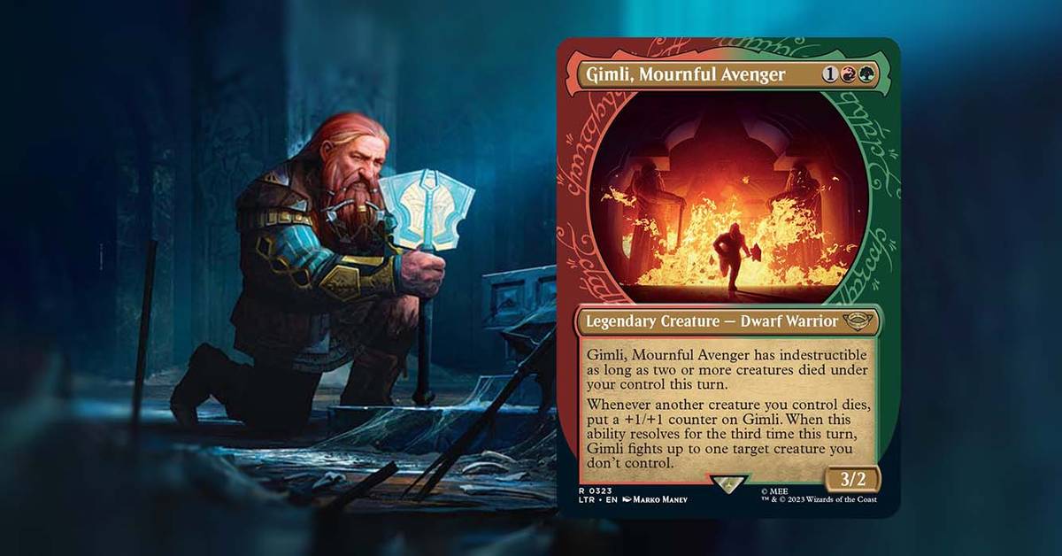 gimli card mtg MTG's Gimli, Mournful Avenger Is a Powerful Gruul Commander
